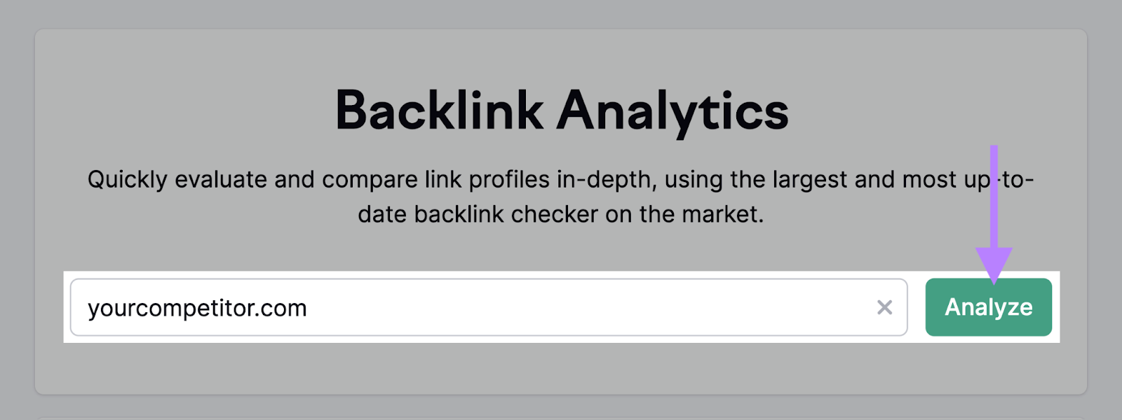 Backlinks tool