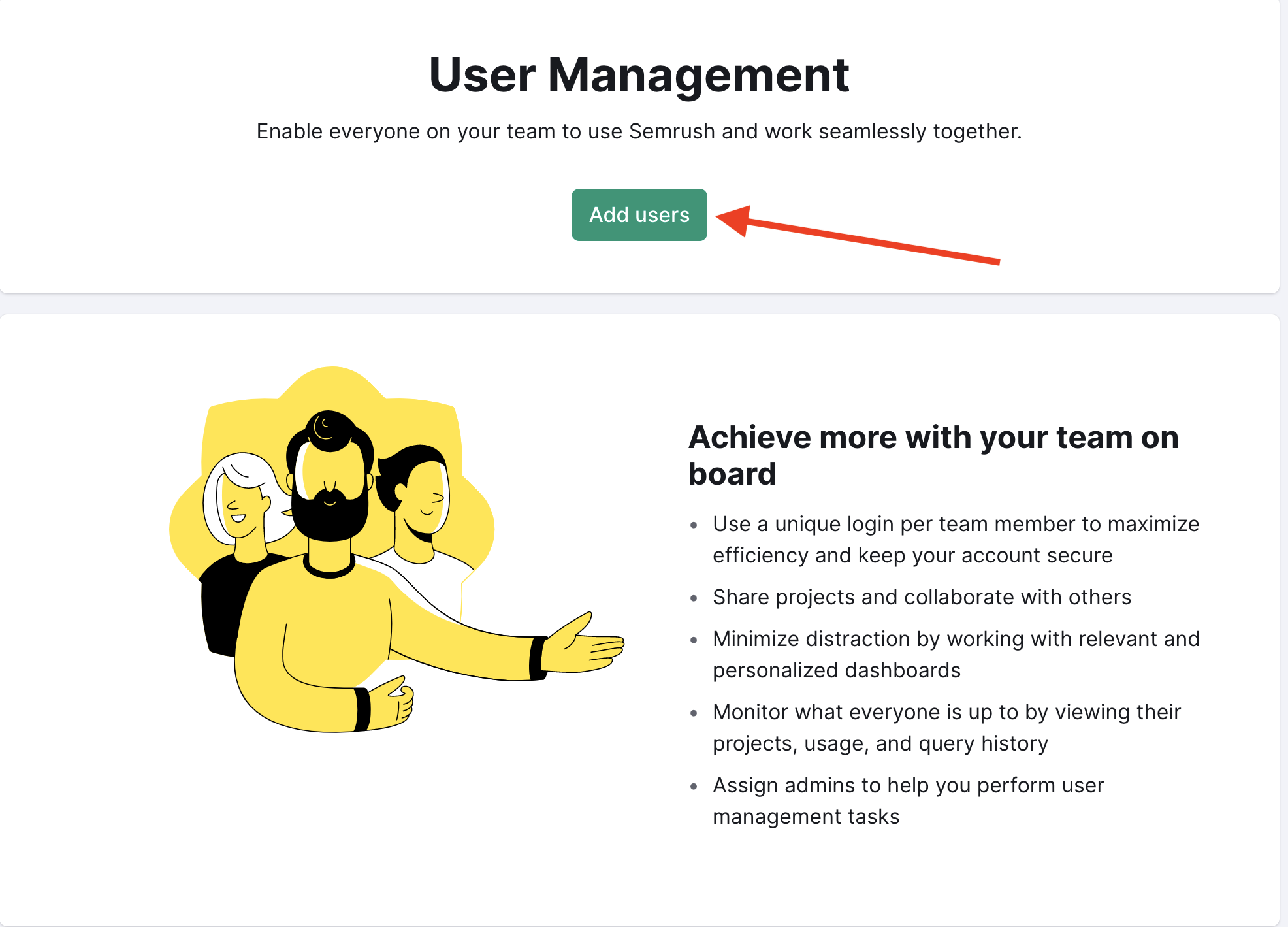 How to add users to an account