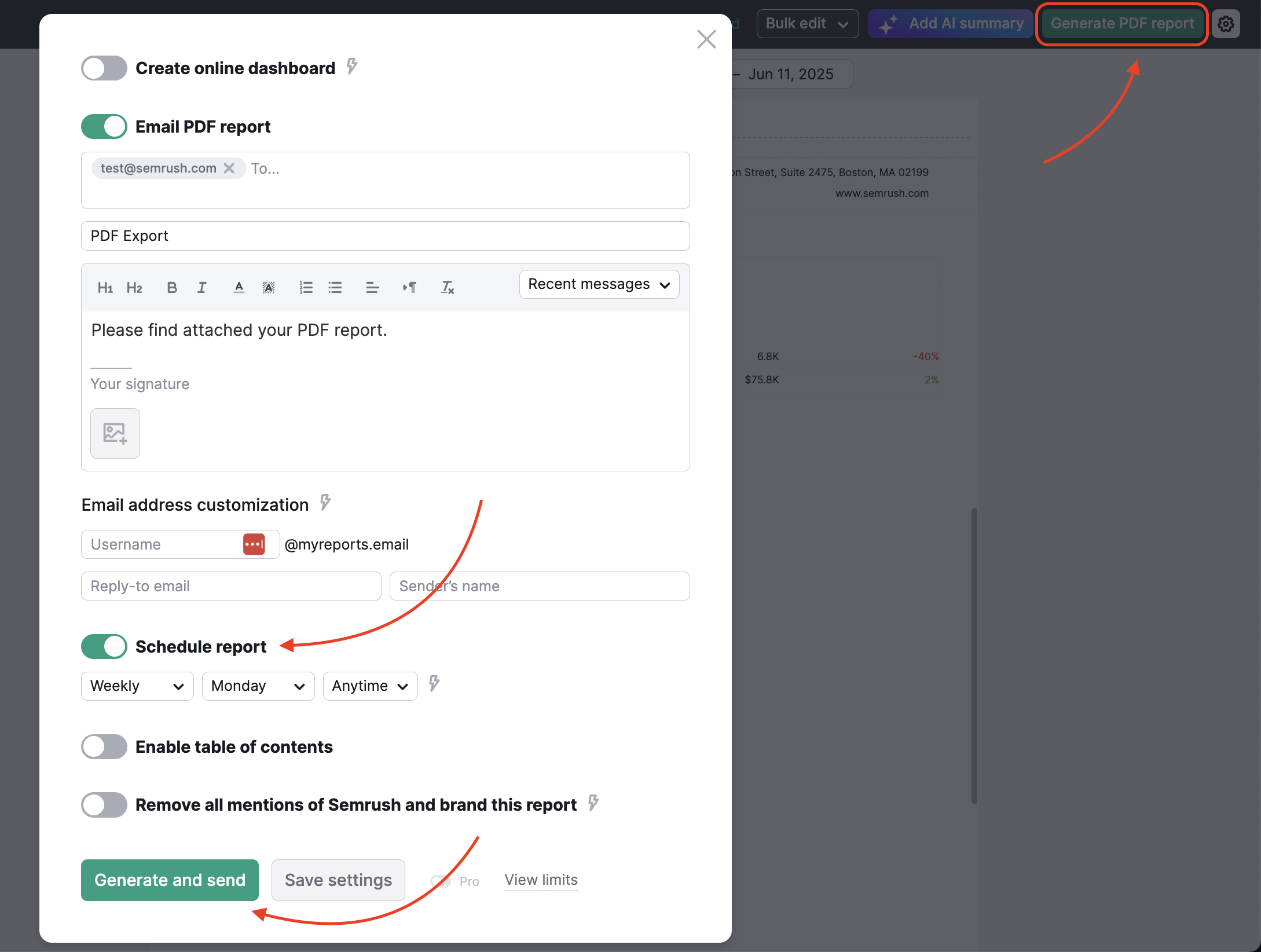 How to Automate Reporting in Semrush image 4