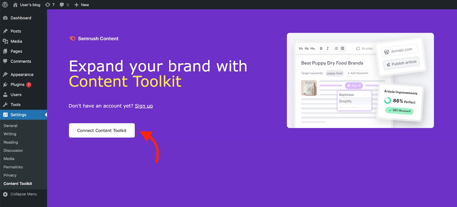 How To Use the Content Toolkit Plugin on WordPress image 3