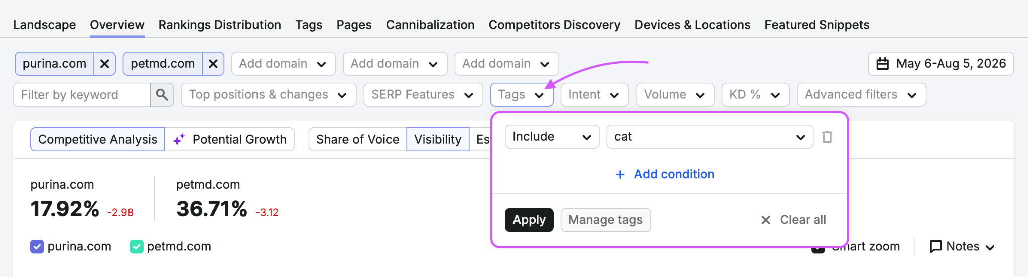 Can I send keywords from Position Tracking to Keyword Research tools? image 2